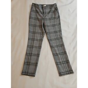 Laundry By Shelli Segal Black & White Plaid Ankle Pants Size 6